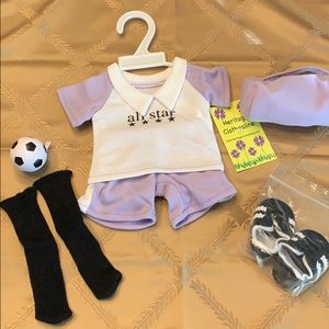 Soccer uniform for 18” doll